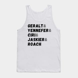 Geralt & Yennefer & Ciri & Jaskier & Roach II Tank Top